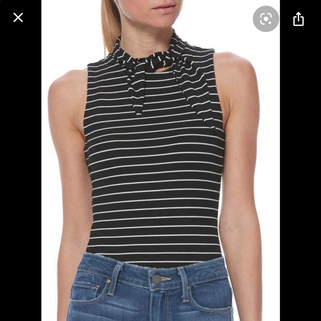 Paige Striped Bodysuit Tank